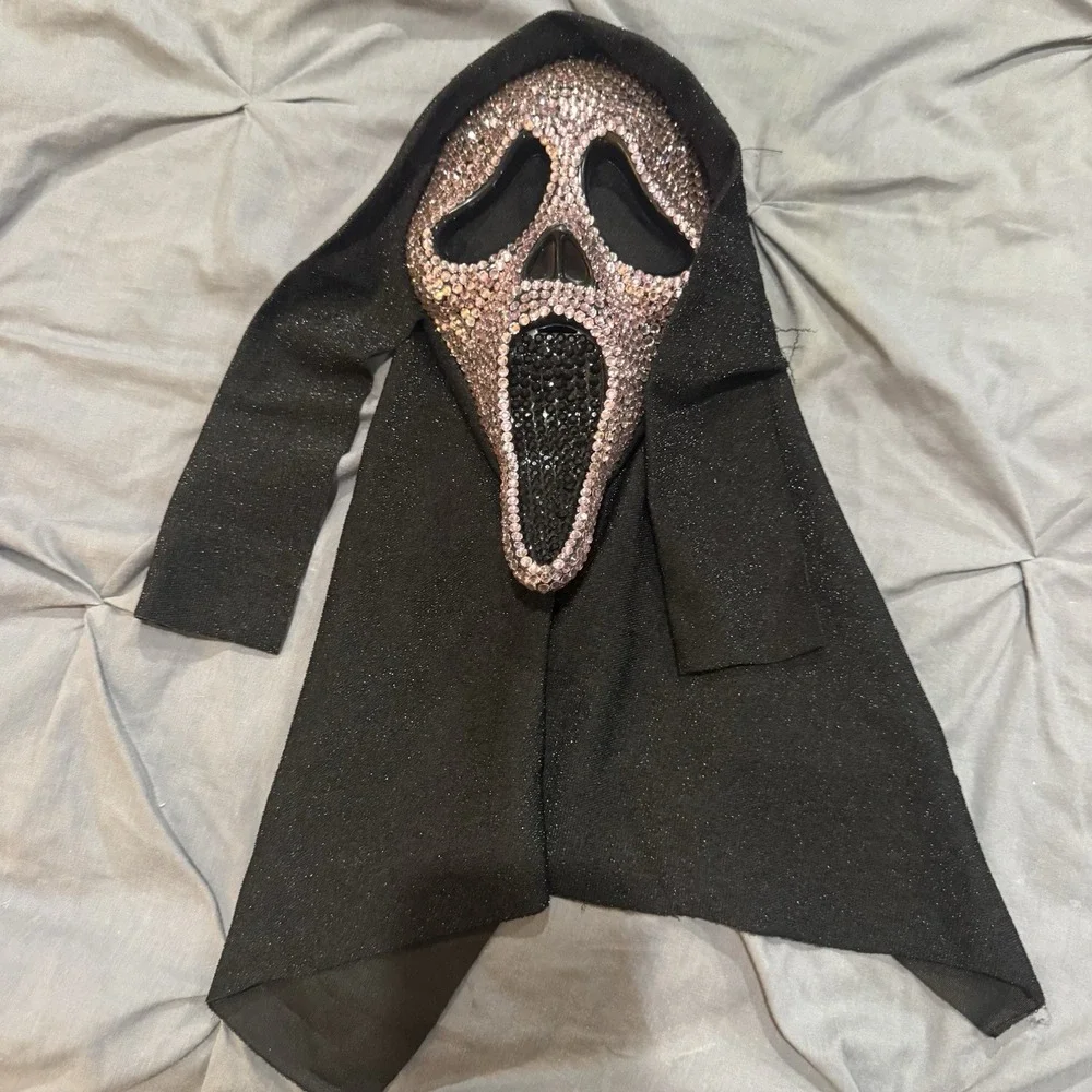 Ghost Face Pink Bling Spirit Halloween Scream Mask New‎ Without Tags